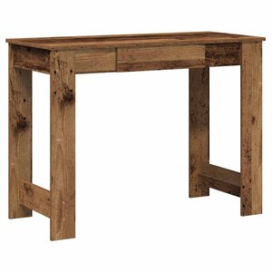 vidaXL Bureau vieux bois 100x45x75 cm bois d'ingénierie