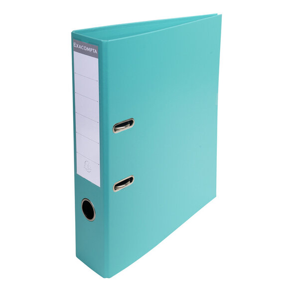 Classeur à levier PVC A4 dos de 70mm - Vert clair EXACOMPTA