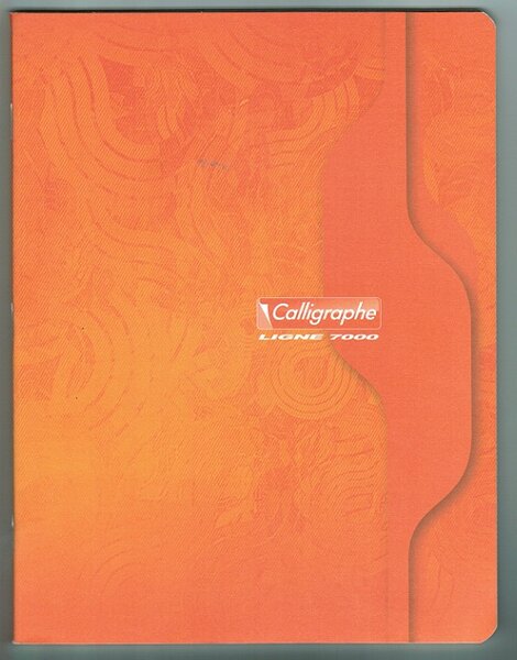 Cahier Piqué 17x22 cm Grands Carreaux 96p 70g Couverture Carte Aléatoire CALLIGRAPHE