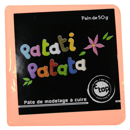 Pâte polymère à modeler Patati Patata Pêche 50 g