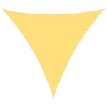 vidaXL Parasol en PEHD triangulaire 5x5x5 m Beige