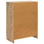 vidaXL Armoire à tiroirs Chêne artisanal 66 x 34 5 x 87 cm