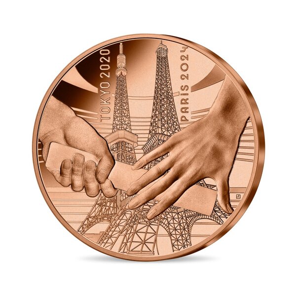 Monnaie de 1/4€ - Jeux Olympiques de Paris 2024 - Handover Tokyo-Paris