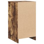 vidaXL Buffet en chêne fumé 40x41x75 cm en bois d'ingénierie