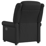 vidaXL Fauteuil inclinable Marron brillant Similicuir