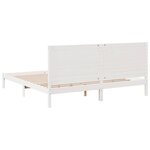 vidaXL Cadre de lit extra long sans matelas 180x210 cm bois massif
