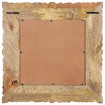 vidaXL Miroir 50x50 cm Bois de manguier massif