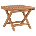 vidaXL Salon de jardin 3 Pièces bois de teck solide