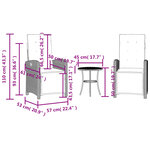 vidaXL Ensemble de bistro 3 Pièces coussins mélange beige résine tressée