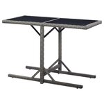 Vidaxl ensemble de salle à manger de jardin 3 pièces marron