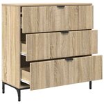 vidaXL Buffet Chêne sonoma 79 5 x 33 x 82 cm Bois d'ingénierie