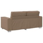 vidaXL Canapé Cappuccino 180 x 80 x 84 cm tissu