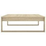 vidaXL Table basse Chêne sonoma 100x100x35 cm Bois d'ingénierie