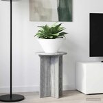 vidaXL Support de Plante 2 pièces Sonoma gris Ø29 5 x 40 cm