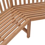 vidaXL Banc d'angle de jardin 185x185x90 cm bois de teck solide