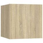 vidaXL Ensemble de meuble TV 4 Pièces Chêne sonoma Bois d'ingénierie