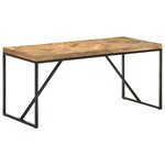 vidaXL Table à dîner 160x70x76 cm Bois massif d'acacia et de manguier