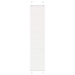 vidaXL Store plissé blanc 40x200 cm largeur du tissu 39 4 cm polyester