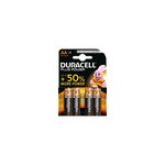 Pile alcaline 'plus power' mn1500 lr6 aa blister de 4 duracell