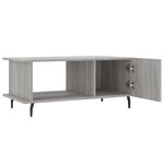 vidaXL Table basse sonoma gris 90x50x40 cm bois d'ingénierie