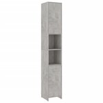 vidaXL Ensemble de meubles de salle de bain 4 Pièces Gris béton