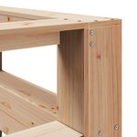 vidaXL Tête de lit de bibliothèque en forme de L bois massif de pin