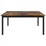 vidaXL Table basse Chêne Fumé 100 x 100 x 45 cm Bois d'ingénierie
