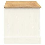 vidaXL Meuble TV VIGO blanc 156x40x40 cm bois massif de pin
