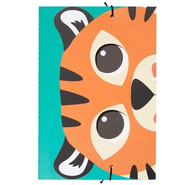 Carte carnaval masque tigre team kids - draeger paris