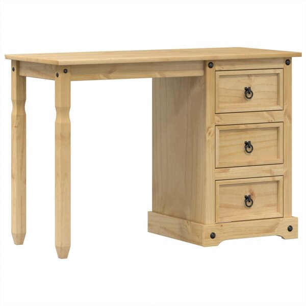 vidaXL Coiffeuse Corona 110x50x75 cm bois de pin massif