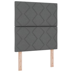 vidaXL Tête de lit LED Gris 80 cm tissu