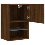 vidaXL Meubles TV avec lumières LED 2 Pièces chêne marron 40 5x30x60 cm