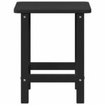 vidaXL Table d'appoint Noir 38 x 38 x 46 cm Polyéthylène