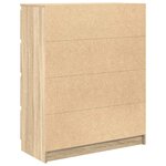 vidaXL Buffet chêne sonoma 80x35x99 cm bois d'ingénierie