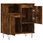 vidaXL Buffet Chêne fumé 60x35x70 cm Bois d'ingénierie