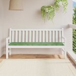 vidaXL Coussin de banc de jardin Vert 180 x 50 x 4 cm Tissu Oxford