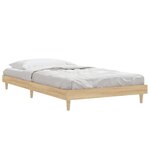 vidaXL Cadre de lit sans matelas chêne sonoma 100x200 cm