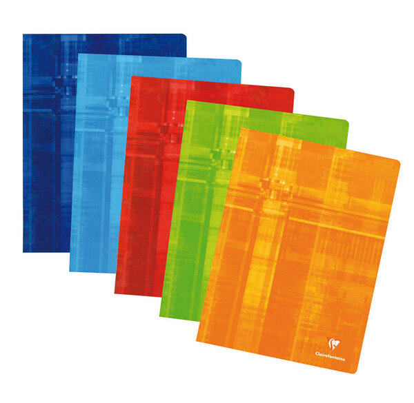 Cahier Piqué 24 x 32 cm 120p Q 5x5 Petits Carreaux couv Pélicullée Aléatoire CLAIREFONTAINE