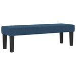 vidaXL Lit Box Spring avec Matelas & Banc Bleu 160x200 cm Tissu