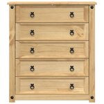 vidaXL Commode Corona 80x40x89 cm bois massif de pin