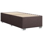 vidaXL Cadre de lit sans matelas marron foncé 80x200 cm tissu