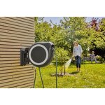 GARDENA Dévidoir automatique mural RollUp L 30 m liseret blanc