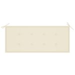 Vidaxl banc de jardin avec coussin 120 cm bois d'acacia massif