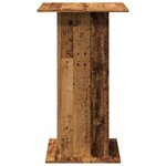 vidaXL Table de bar avec rangement vieux bois bois d’ingénierie