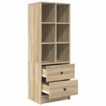 vidaXL Haut Armoire Chêne sonoma 45 5 x 34 x 127 cm Bois d'ingénierie