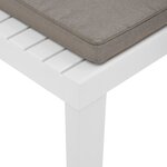 vidaXL Chaises de salon de jardin et coussins lot de 2 Plastique Blanc