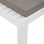 vidaXL Chaises de salon de jardin avec coussins 2 Pièces Plastique Blanc