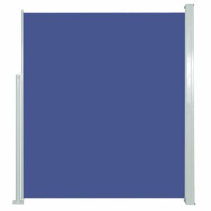 vidaXL Auvent latéral rétractable de patio 140x500 cm Bleu