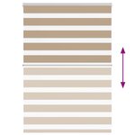 vidaXL Store zèbre marron sable largeur du tissu 95 9 cm polyester