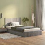 vidaXL Tête de lit Sonoma gris 120x1 5x80 cm Bois d'ingénierie